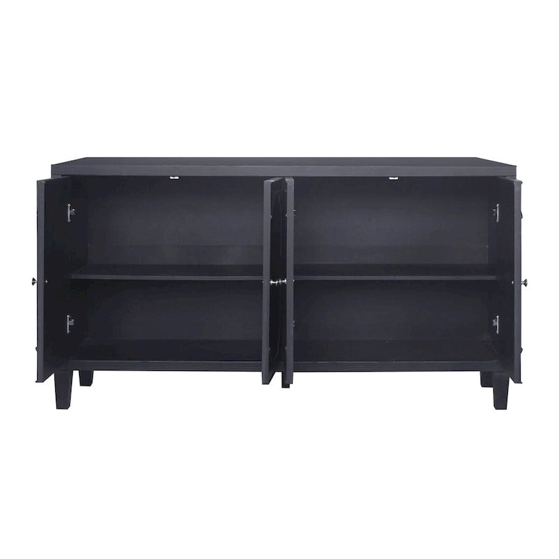 Accent Cabinet 4 Door Wooden Cabinet Sideboard Buffet Storage Cabinet