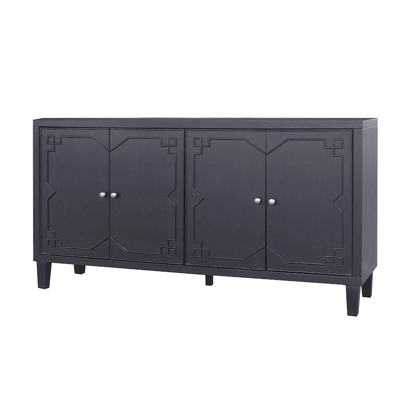 Accent Cabinet 4 Door Wooden Cabinet Sideboard Buffet Storage Cabinet