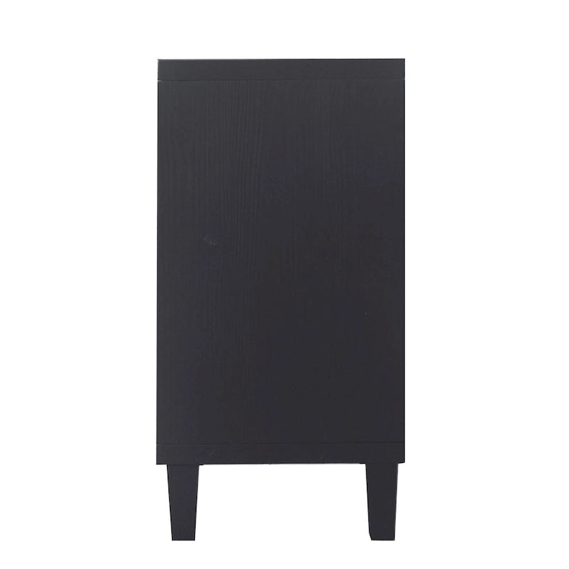 Accent Cabinet 4 Door Wooden Cabinet Sideboard Buffet Storage Cabinet