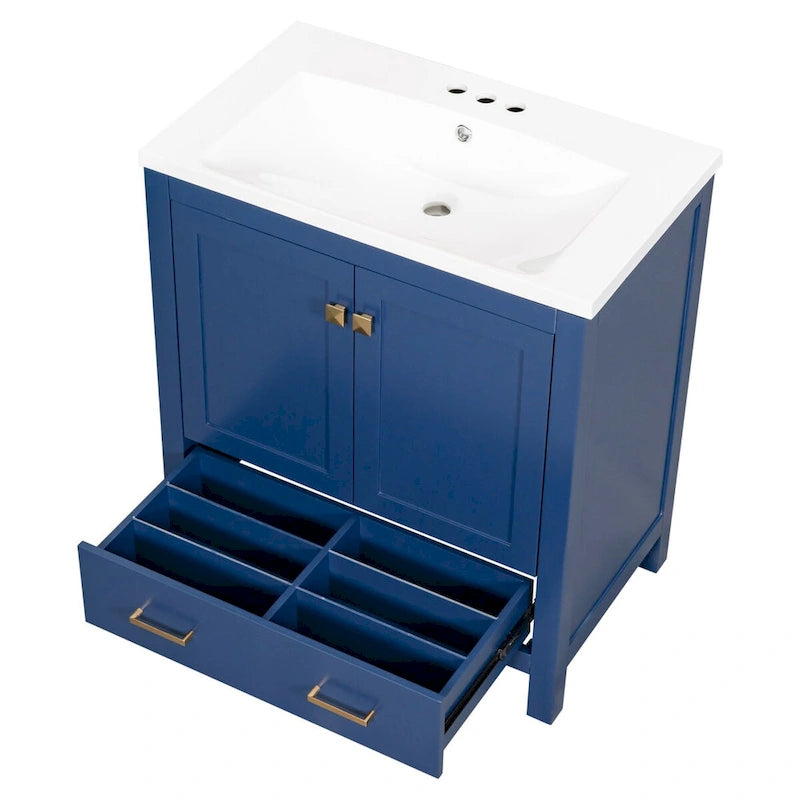 Bathroom Storage Cabinet with 2 Doors and a Drawer