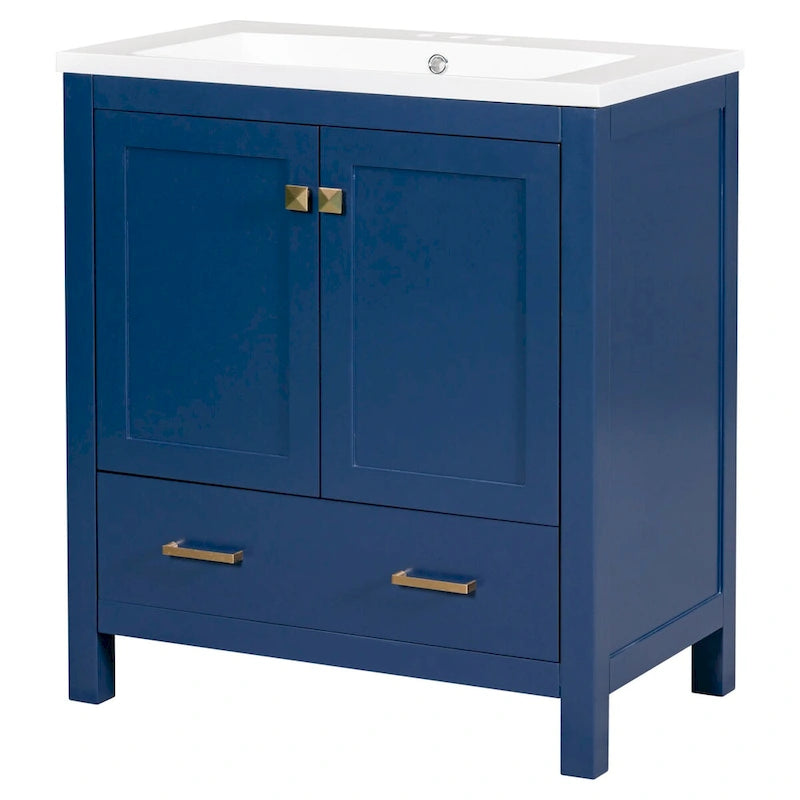 Bathroom Storage Cabinet with 2 Doors and a Drawer