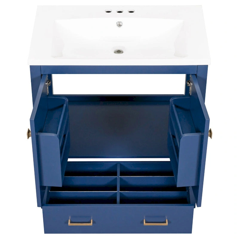 Bathroom Storage Cabinet with 2 Doors and a Drawer