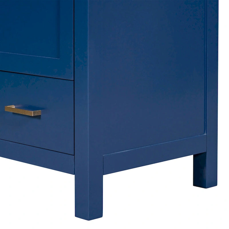 Bathroom Storage Cabinet with 2 Doors and a Drawer