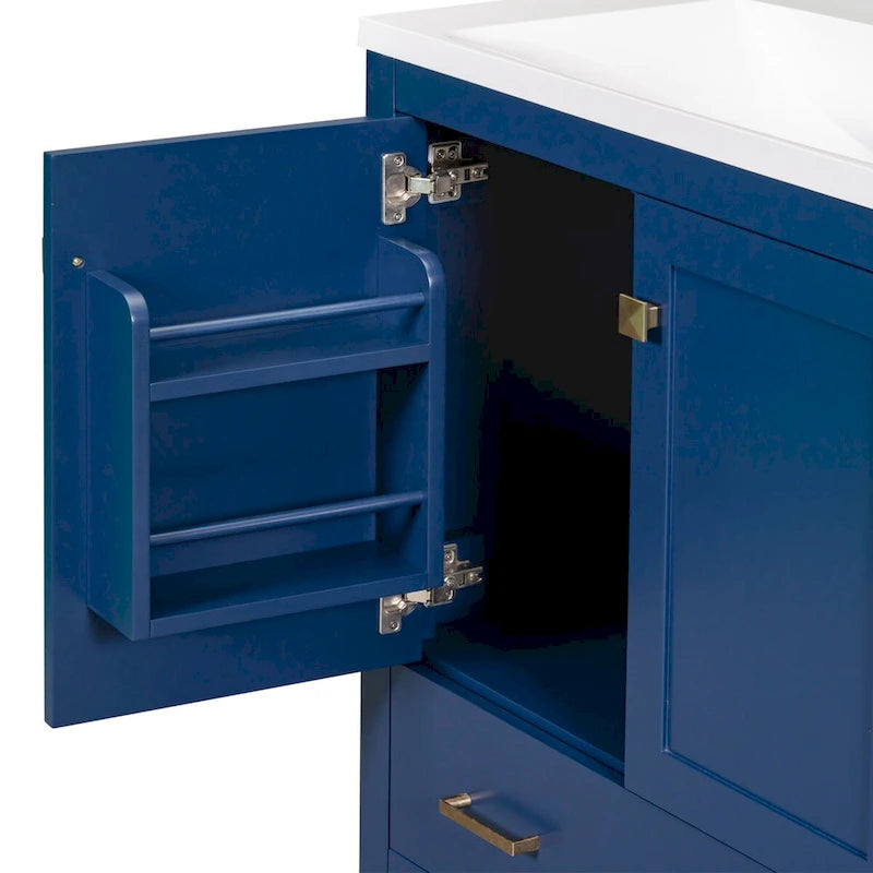 Bathroom Storage Cabinet with 2 Doors and a Drawer