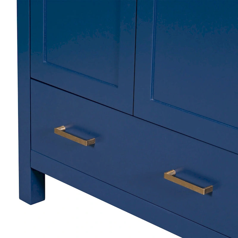 Bathroom Storage Cabinet with 2 Doors and a Drawer