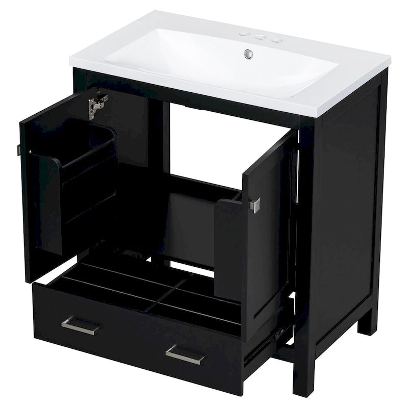 Bathroom Storage Cabinet with 2 Doors and a Drawer