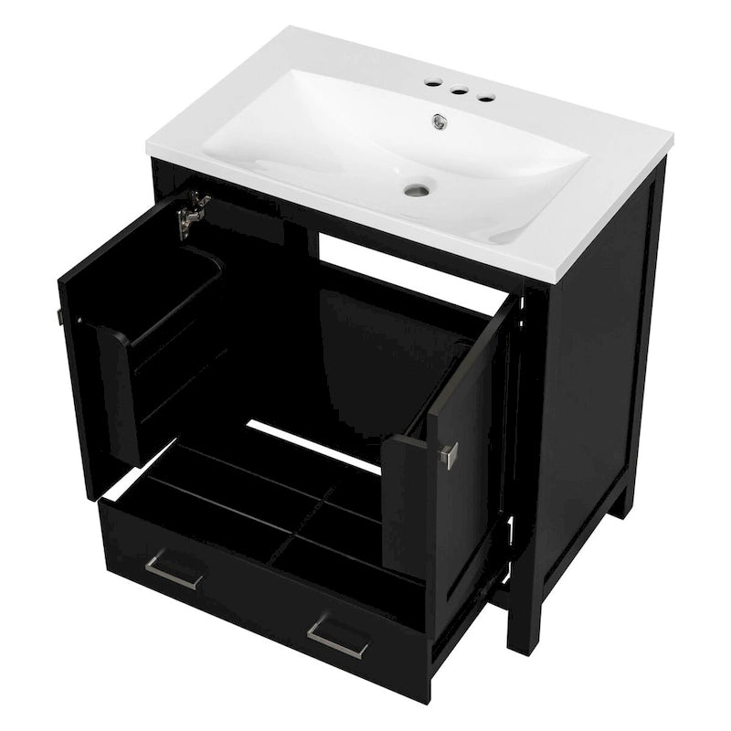 Bathroom Storage Cabinet with 2 Doors and a Drawer
