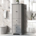 Storage Cabinet with 2 Doors and 4 Drawers