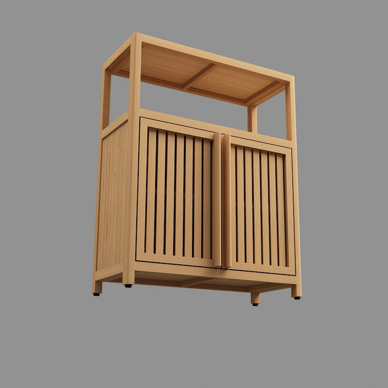 Large Capacity Bamboo Storage Cabinet Furniture