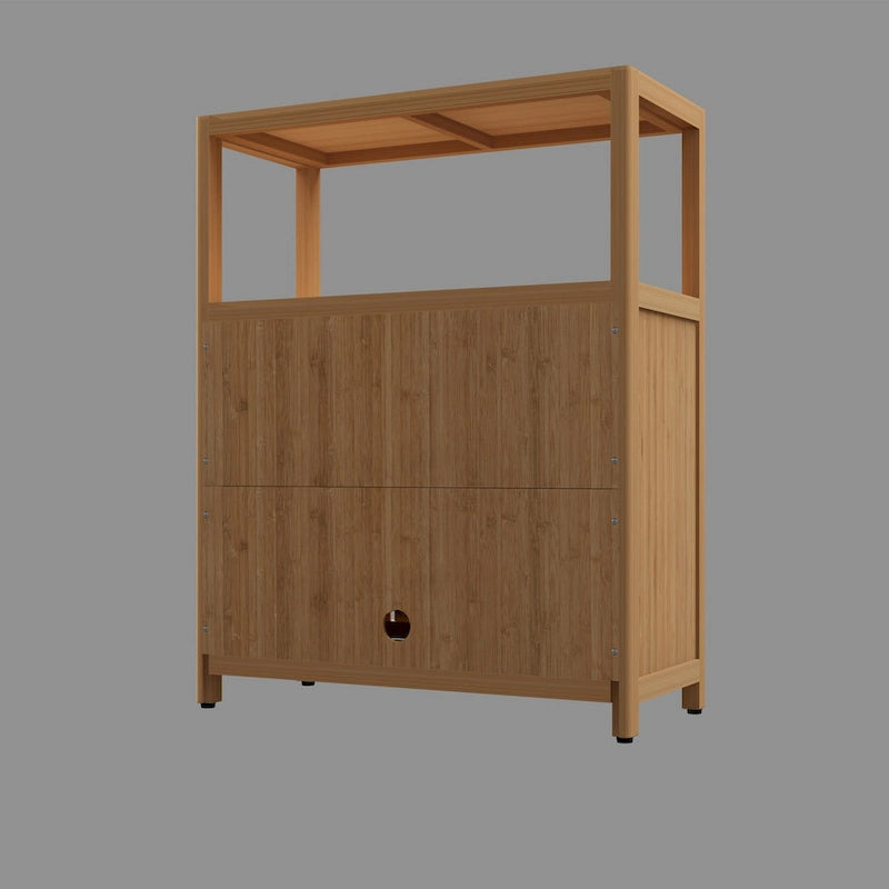 Large Capacity Bamboo Storage Cabinet Furniture