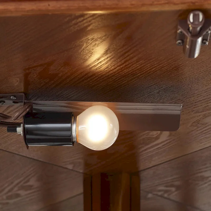 6 Shelf Lighted Corner Curio Cabinet(E26 light bulb not included)